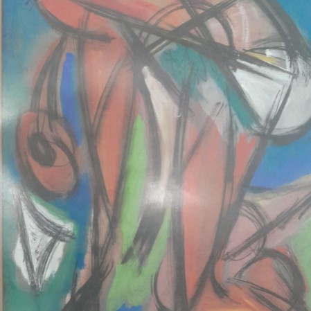 arte y antigüedades - Cuadro de Martinéz Richiez 1958 21"X40" en wash 2