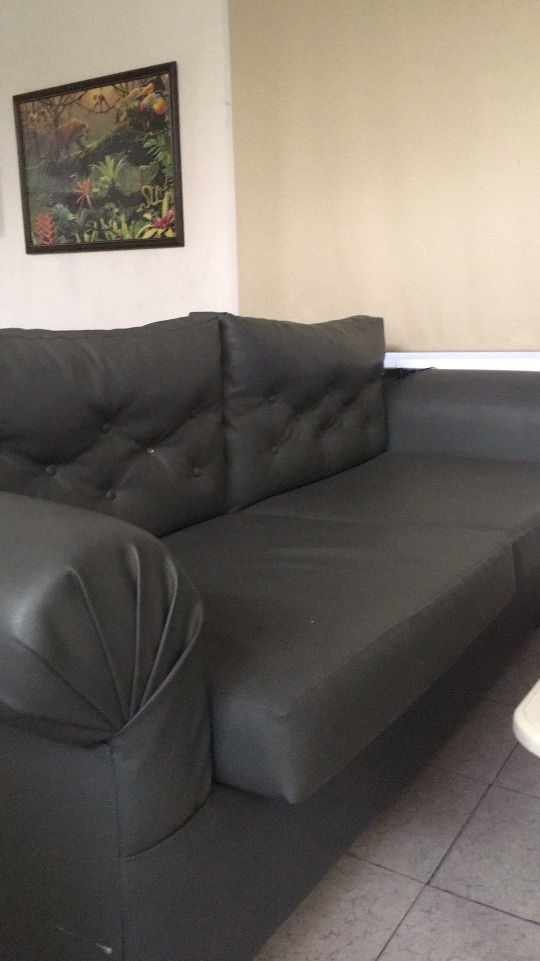 muebles y colchones - Sofá forrado en Vinil  2