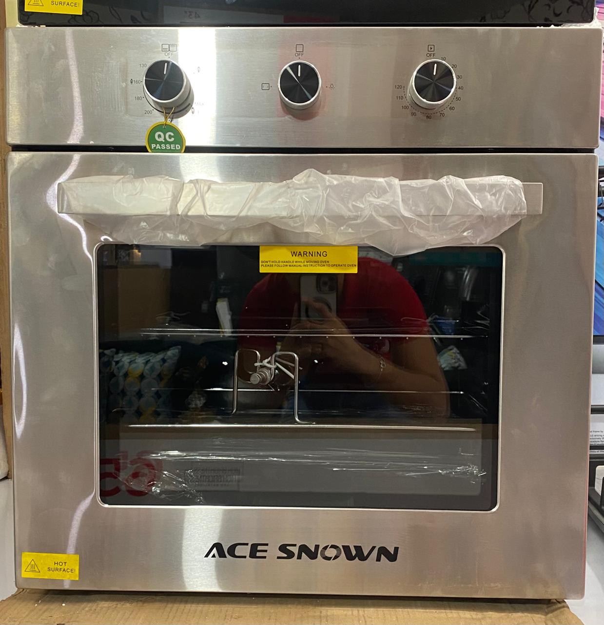 electrodomesticos - Horno empotrable Ace Snown
24 pulgadas 
Niquelado entero
Acero inoxidable 


