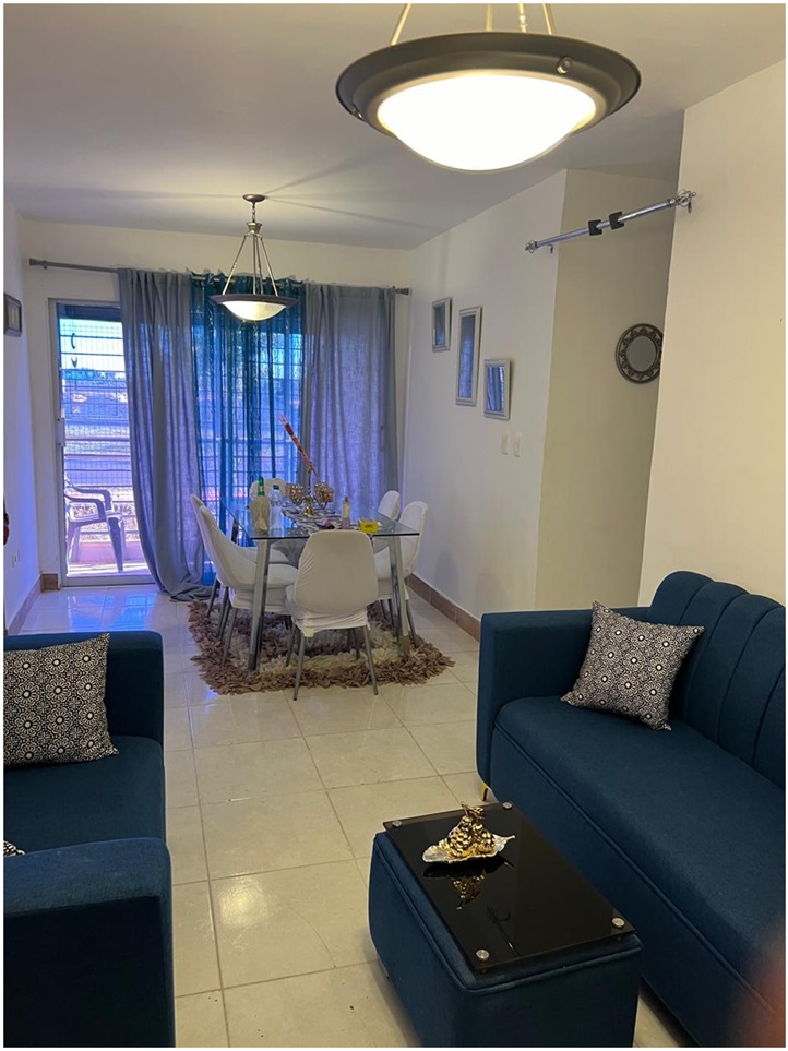 apartamentos - Apto 1er NIVEL, AMUEBLADO Y REBAJADO CIUDAD JUAN B 2