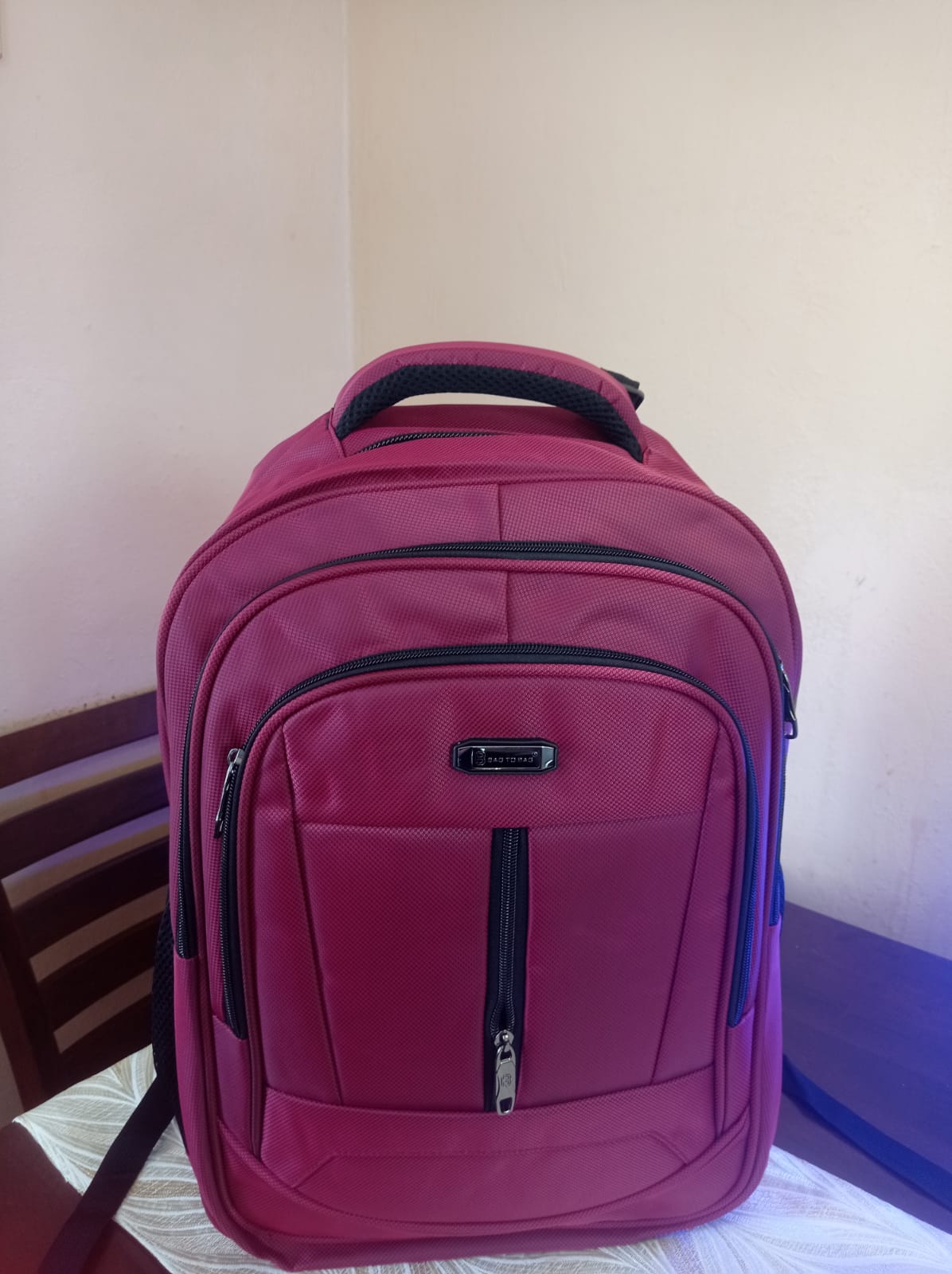 carteras y maletas - Mochilas roja, verde y azul 1