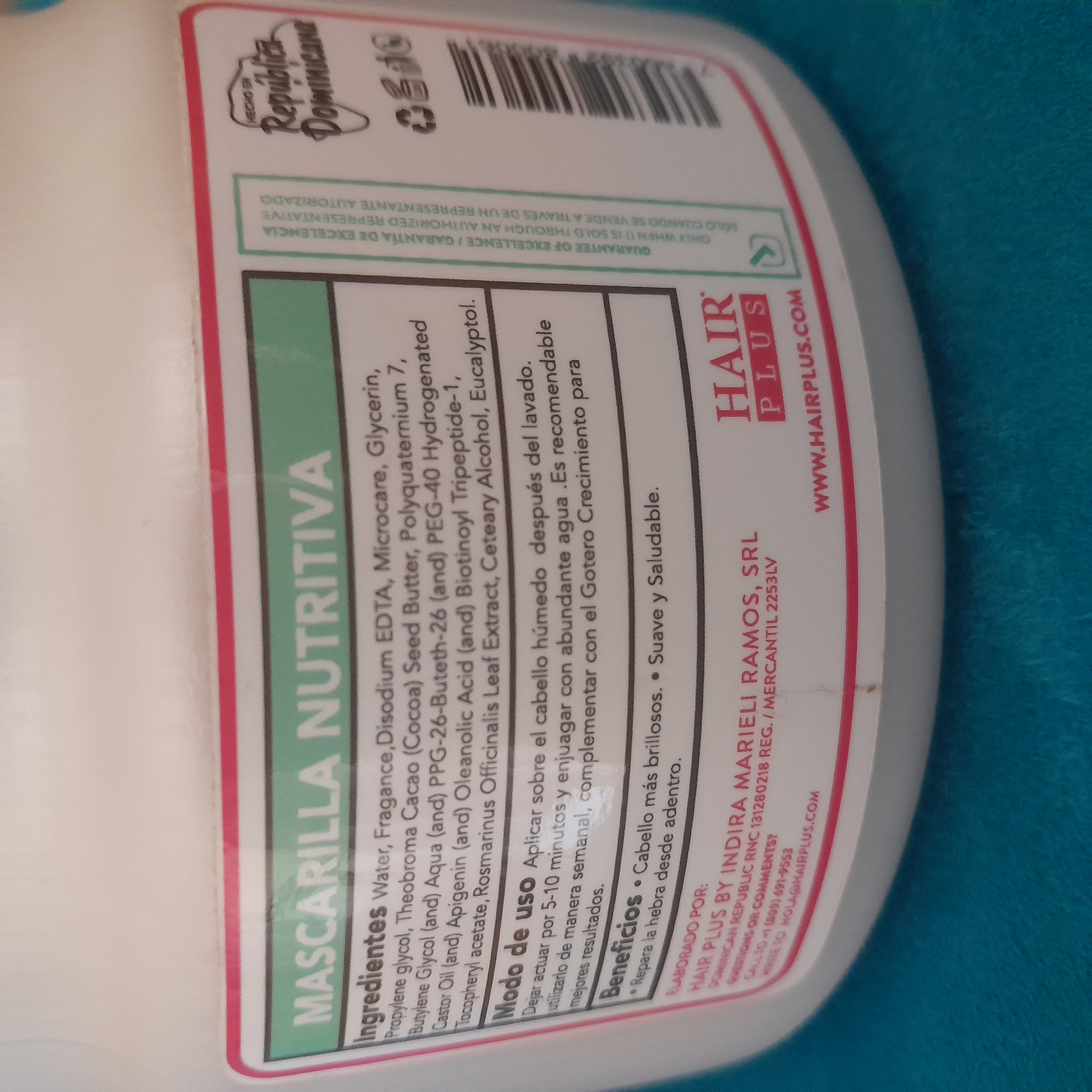 salud y belleza - Mascarilla nutritiva crecimiento  1
