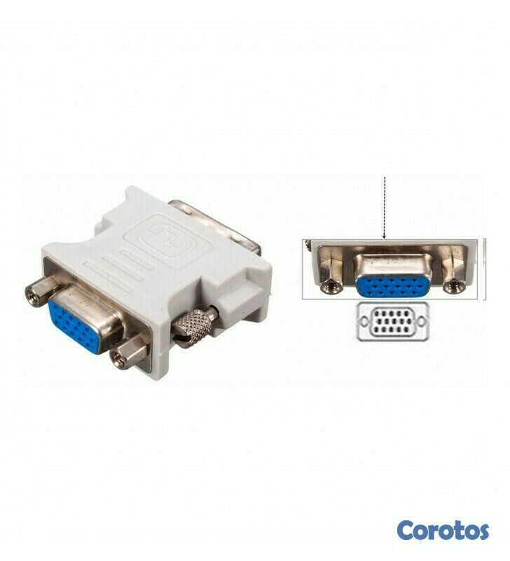 otros electronicos - Adaptador De Video DVI Macho A VGA Hembra 4