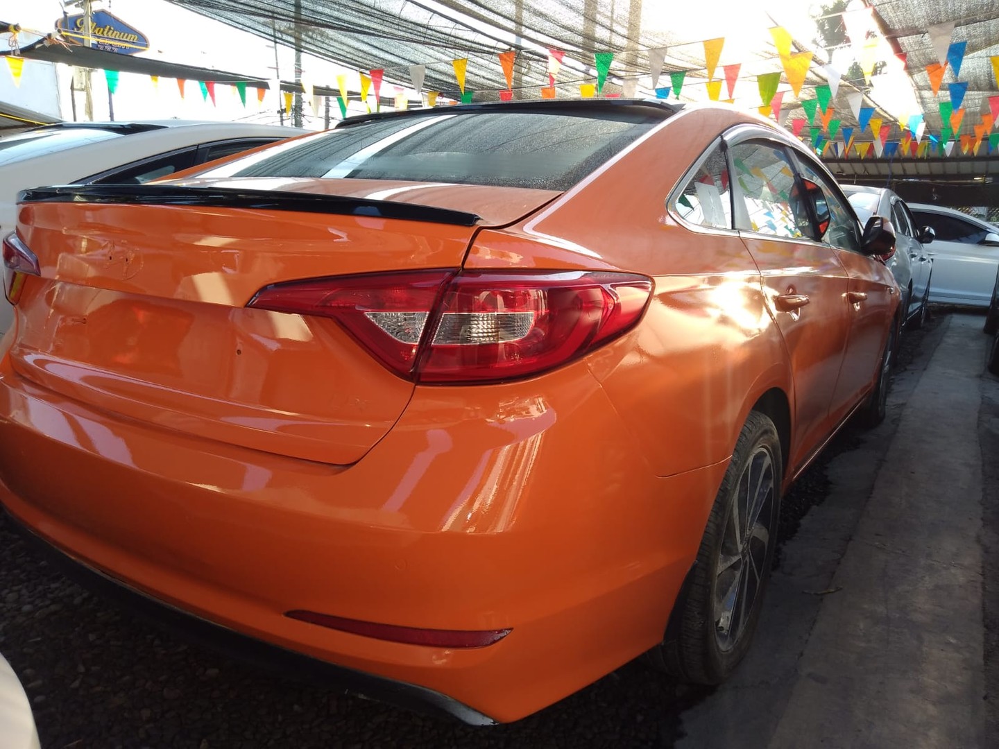 carros - HYUNDAI SONATA LF 2017  NARANJA -Automático-Hasta 1 Año d 2