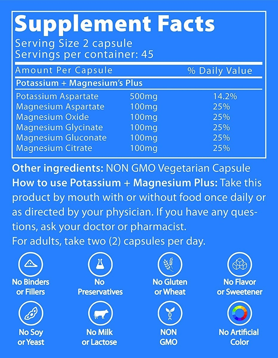 Salud y Equipamiento Médico - Potasio 90 Cap Life Strength - Unidad 1