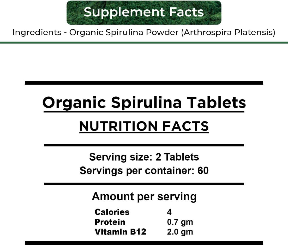 Salud y Equipamiento Médico - Espirulina 120 Tab Nutripro 1