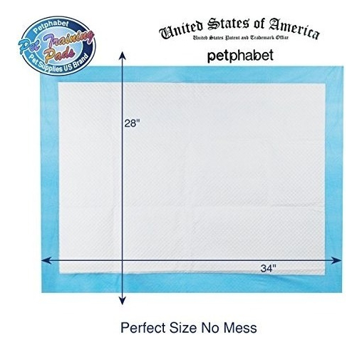 Salud y Equipamiento Médico - Petphabet Pet Training Puppy Pads 34 X 28 Xxllarge Ultra Abs 1