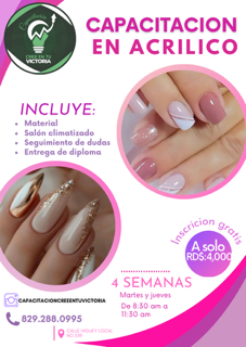 cursos y clases -  UÑAS ACRILICAS 1