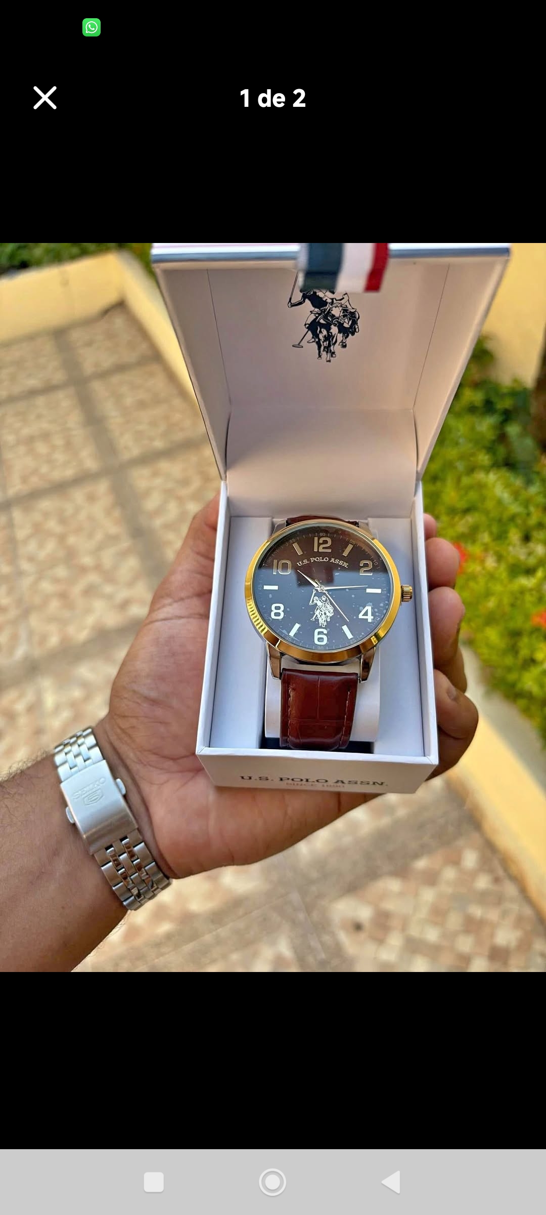 joyas, relojes y accesorios - reloj Polo original en su caja código QR para escanear 3
