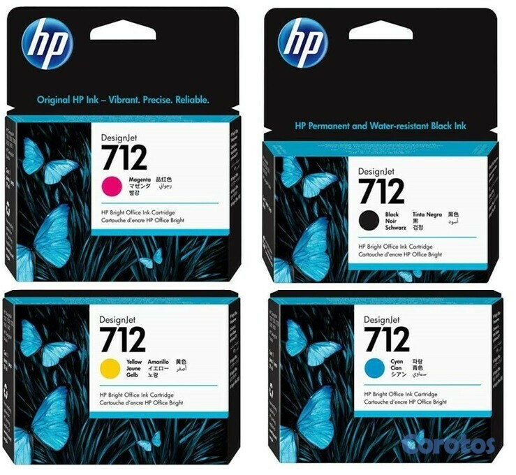 impresoras y scanners - CARTUCHOS ORIGINALES HP 712 PARA PLOTTERS ,DESIGNJET EN TODOS LOS COLORES   2