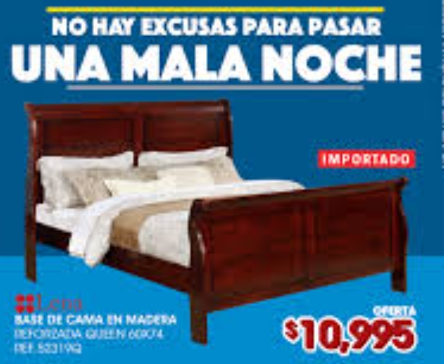 muebles y colchones - Cama de madera importada
