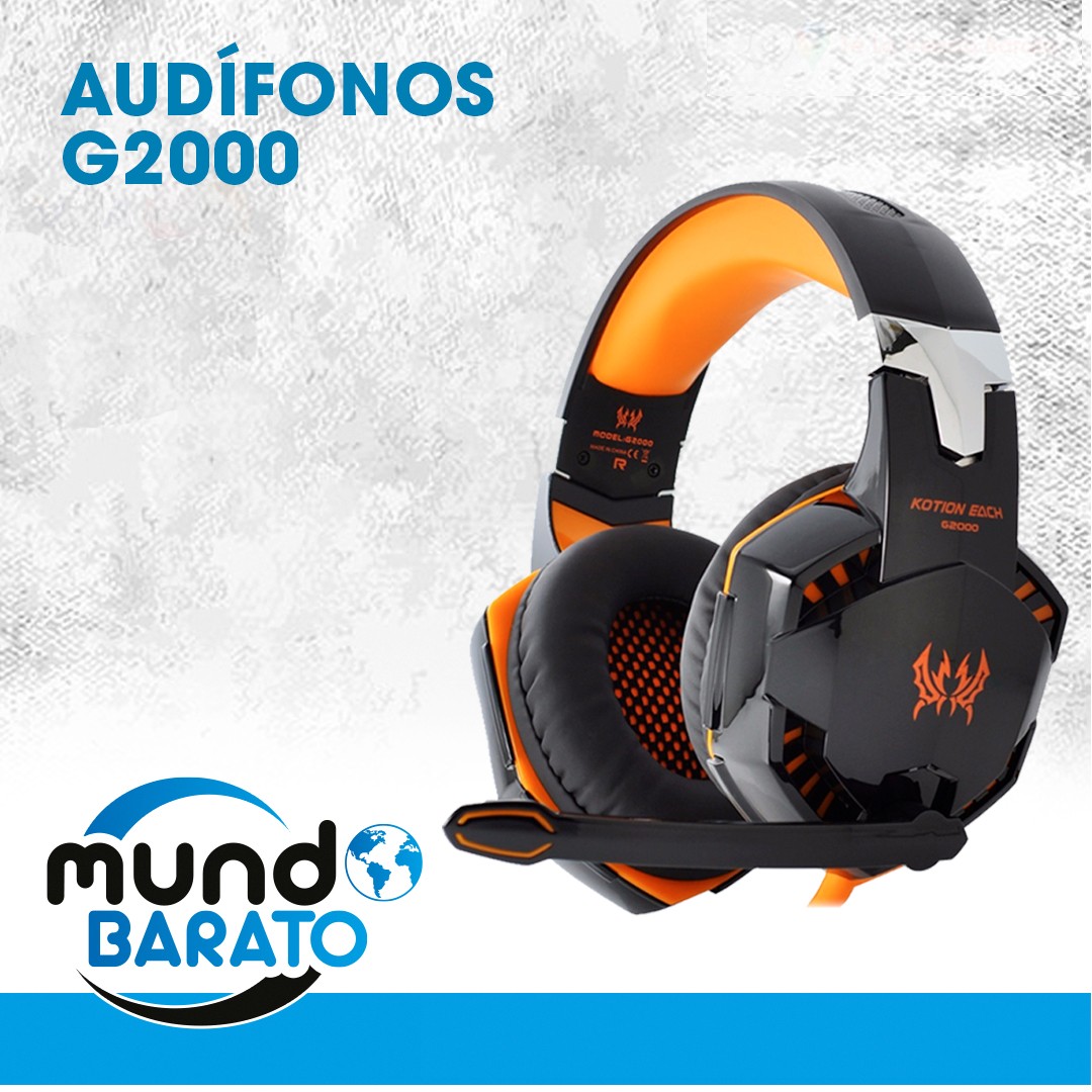 accesorios para electronica - Audifonos Gamer PS4 G2000 PC COMPUTADORA microfono cascos gaming G4000 1