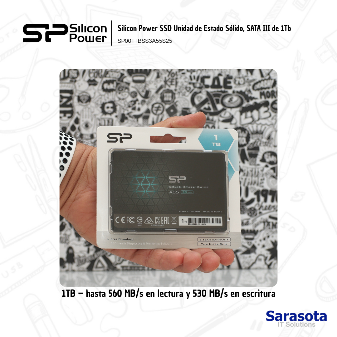 accesorios para electronica - SSD 1Tb Disco Estado Sólido marca Silicon Power  1