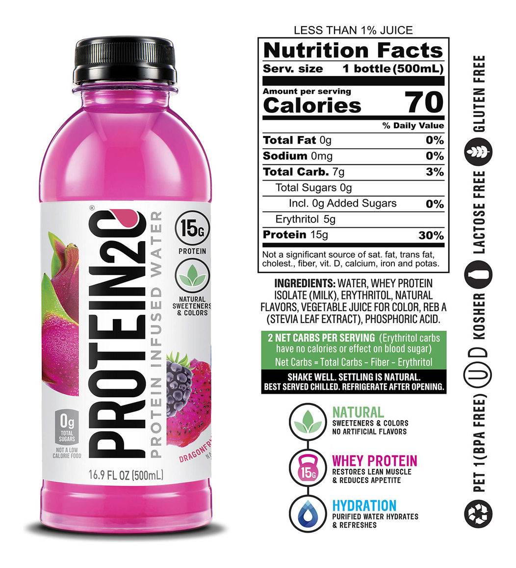 Salud y Equipamiento Médico - Protein2o 15 G De Agua Con Infusion De Proteina De Suero, Pa 4