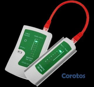 accesorios para electronica - PROBADOR DE CABLES AGILER PARA REDES PARA CAT5, CAT6, UTP, STP, RJ45 INCLUYE UNI 2