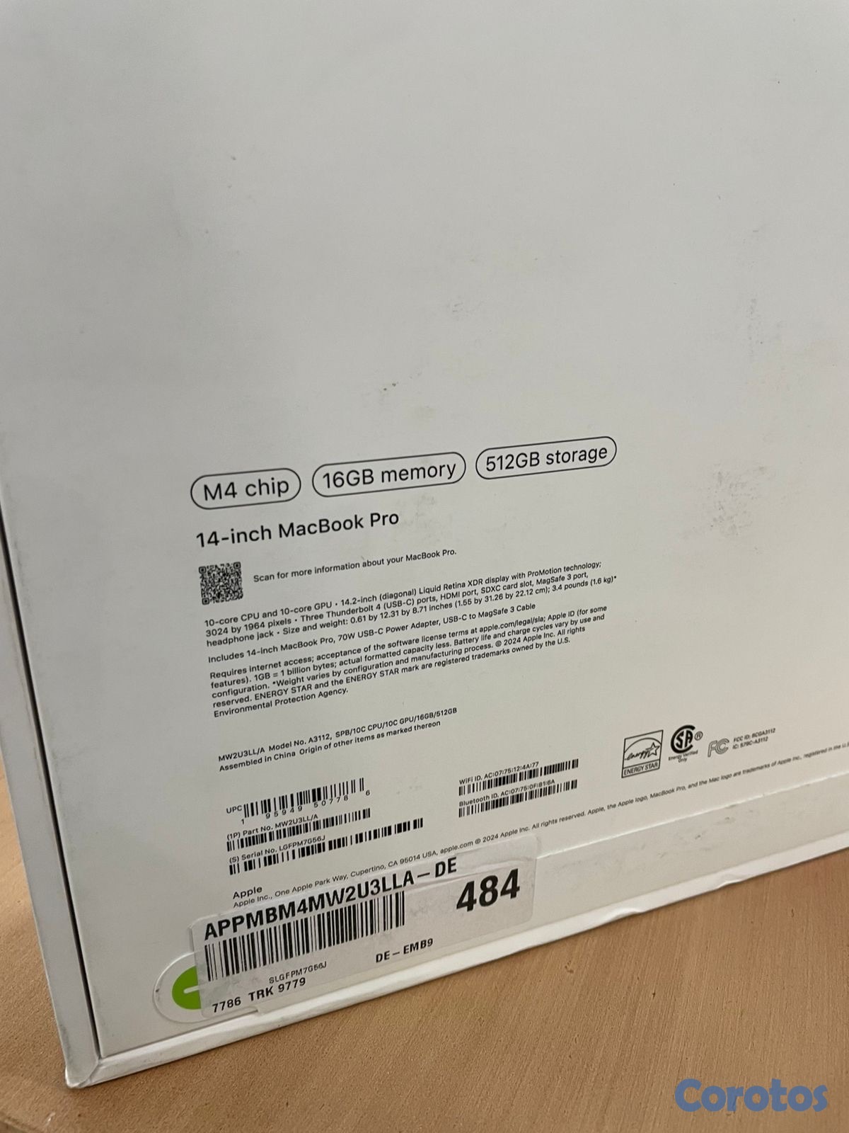 computadoras y laptops - MACBOOK pro M4 14 PULGADAS 16GB DE RAM 512GB SSD  2