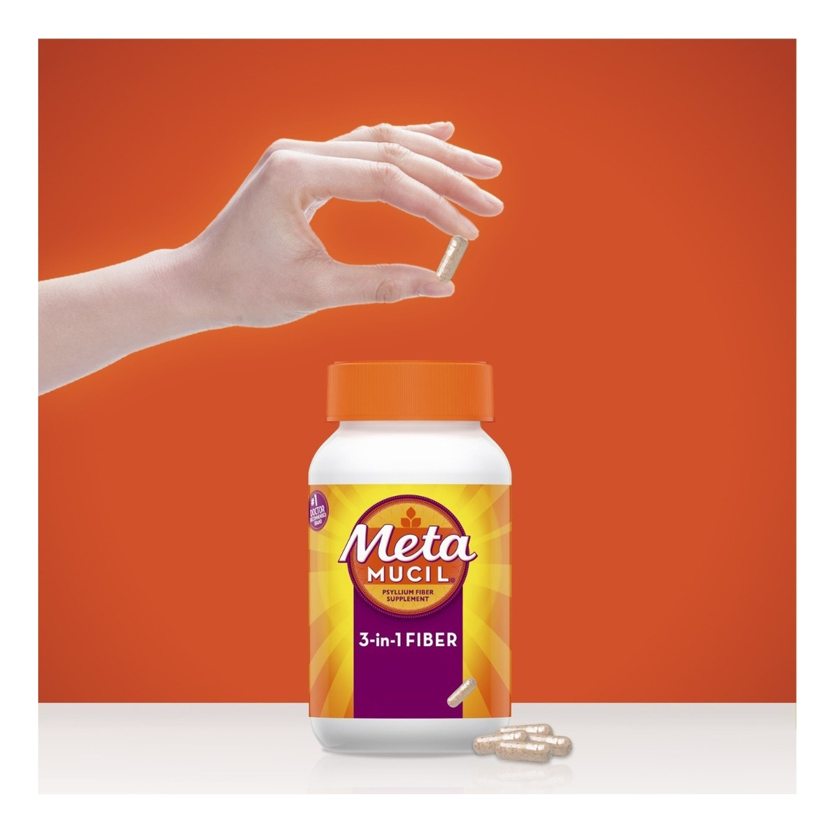 Salud y Equipamiento Médico - Metamucil 3 En 1 Suplemento De Fibra 160 Capsulas 5
