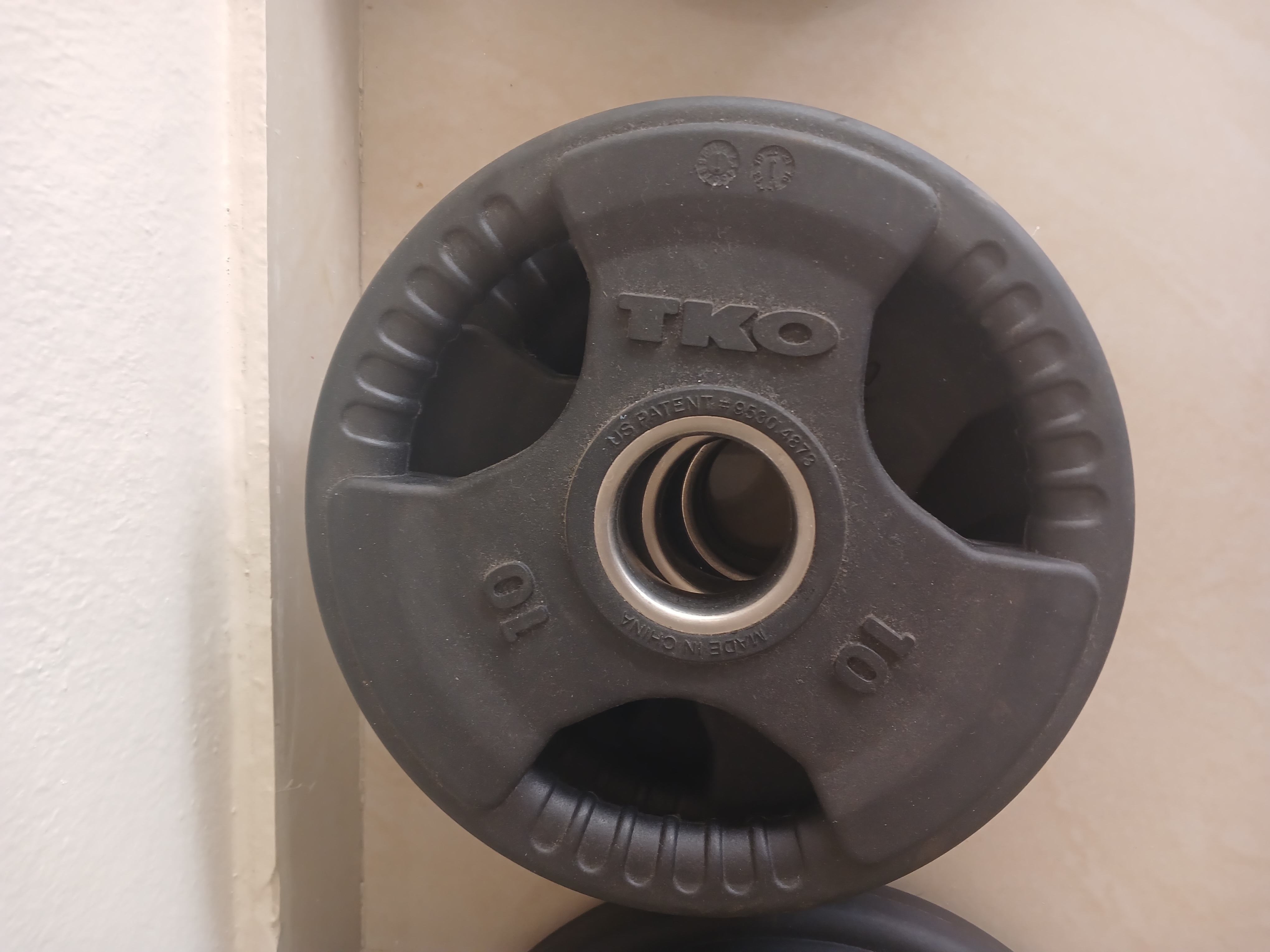 deportes - Un par de pesas de hierro fundido de 10 lbs (20 lb 0