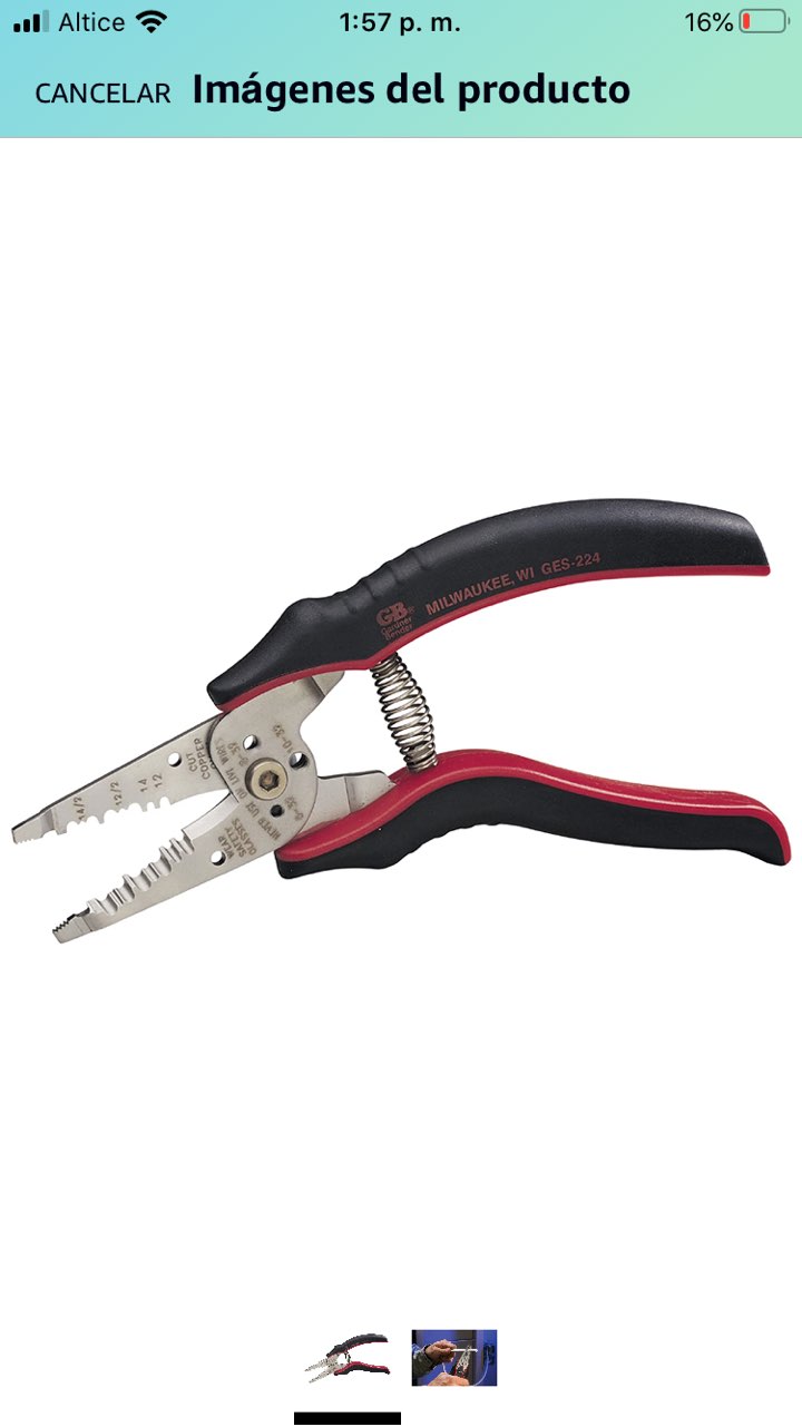 herramientas, jardines y exterior - Pinza de alta calidad para cables  3