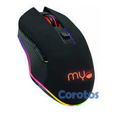 computadoras y laptops - MOUSE GAMING MYO SERIE 4, 6 BOTONES, VELOCIDAD DEL MOUSE AJUSTABLE ENTRE 800 