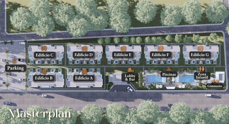 apartamentos - Proyecto en venta Punta Cana #24-320 un dormitorio, excelentes áreas sociales. 9