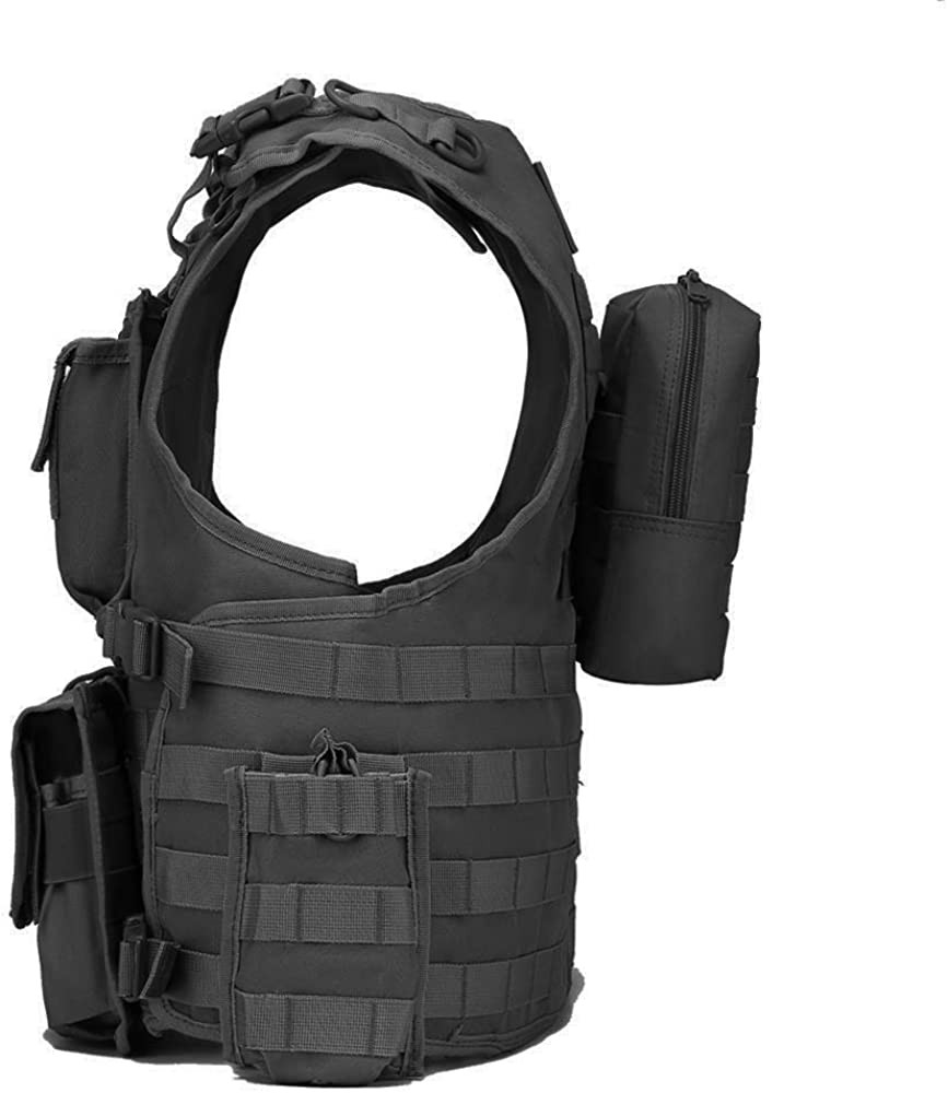 deportes - Chaleco táctico ajustable, chaleco MULTIUSOS seguridad brigadista paintball 2