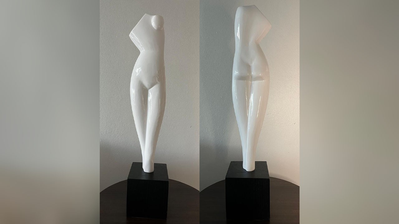 decoración y accesorios - Escultura de una figura femenina (ilumel) 2