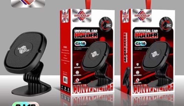 accesorios para electronica - Soporte universal de celular para carro con adhesivo CJ-16 4