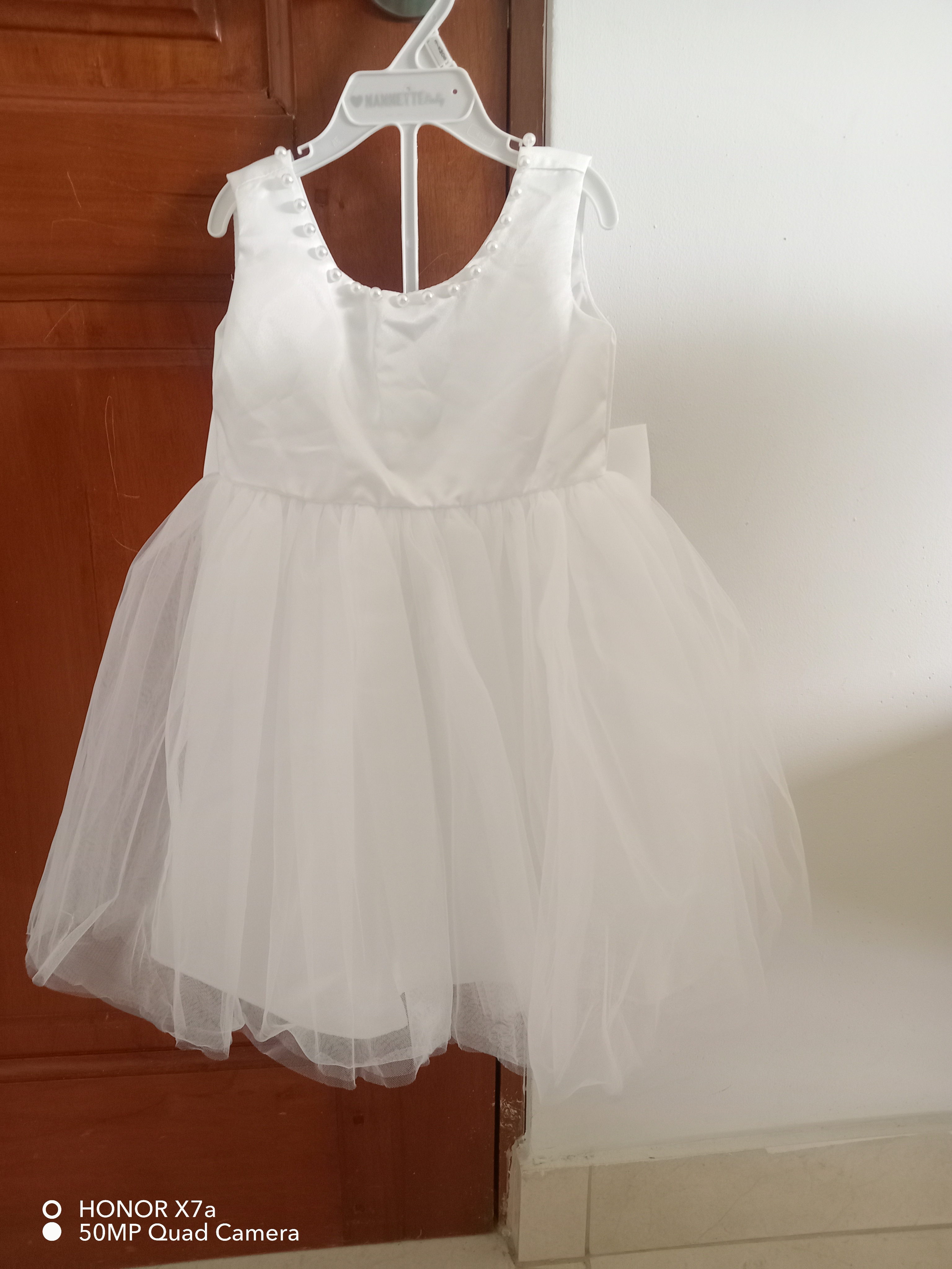 ropa y zapatos - Vestido elegante de perlas para niñas  3
