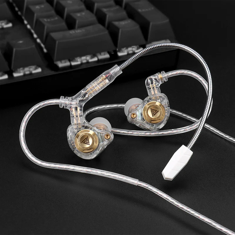camaras y audio - Cable modular audio c/Mic para gaming QKZ Q7-Max 8