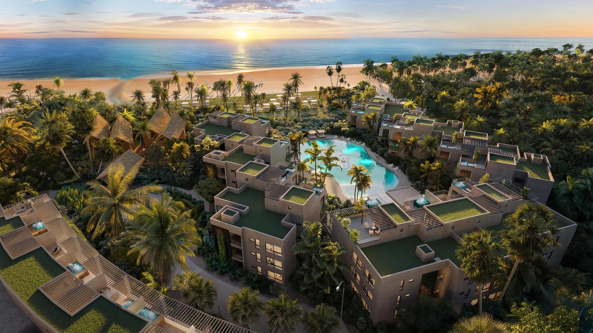 apartamentos - Invierte en el exclusivo complejo frente al mar con laguna en Las Terrenas 2