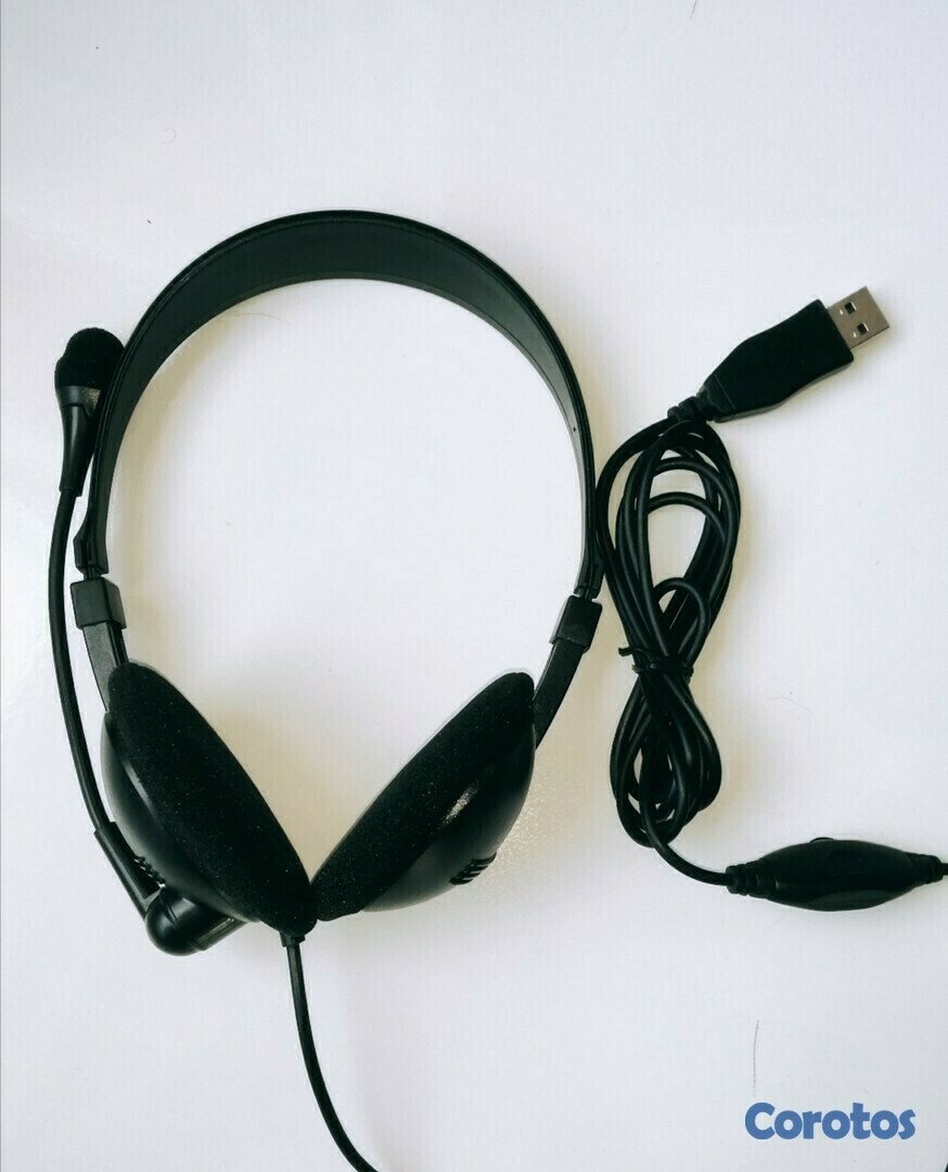 computadoras y laptops - Audifonos usb JAMA  Alámbricos USB Con Micrófono Y Control De Volumen  2