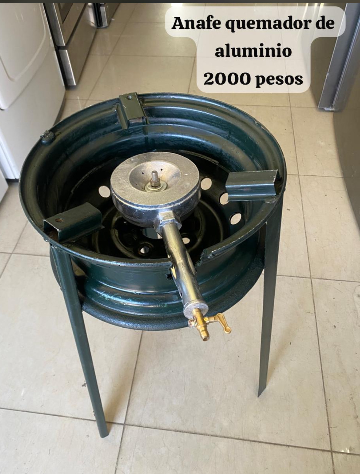 cocina - anafe quemador de aluminio 0