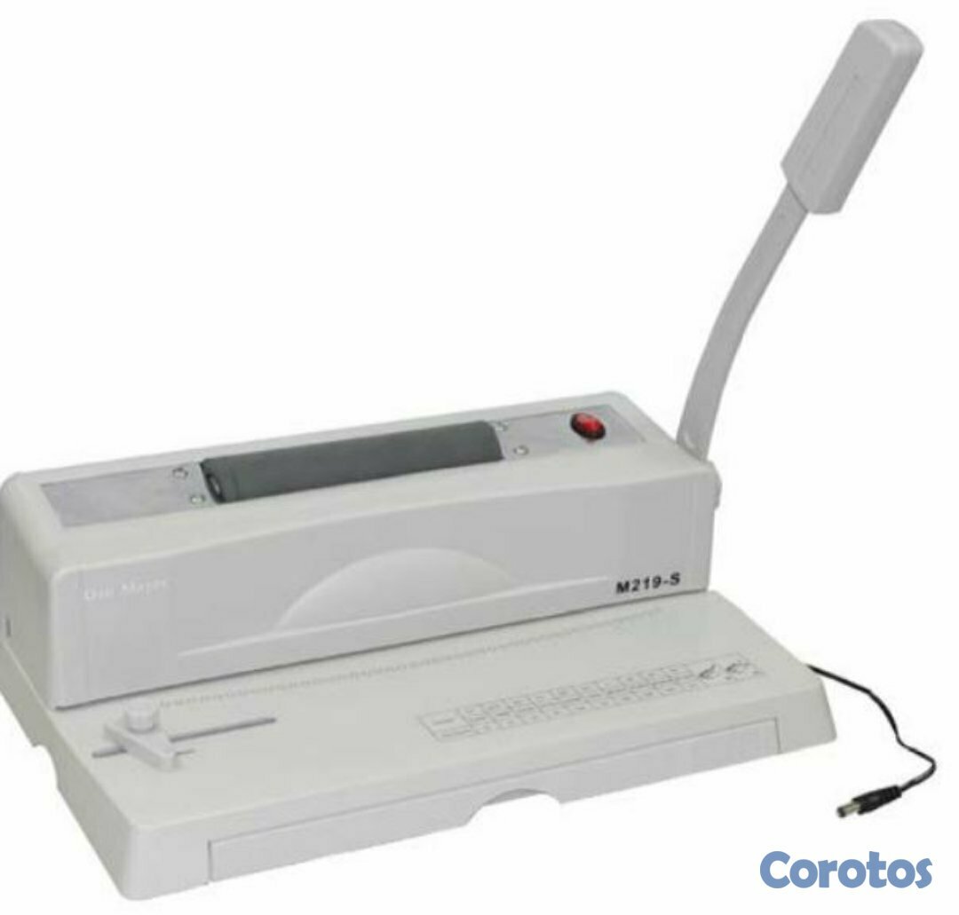 computadoras y laptops - ENCUADERNADORA ESPIRAL CONTINUO REDONDO CAPACIDAD DE PERFORACIÓN 12 HOJAS A VEZ 