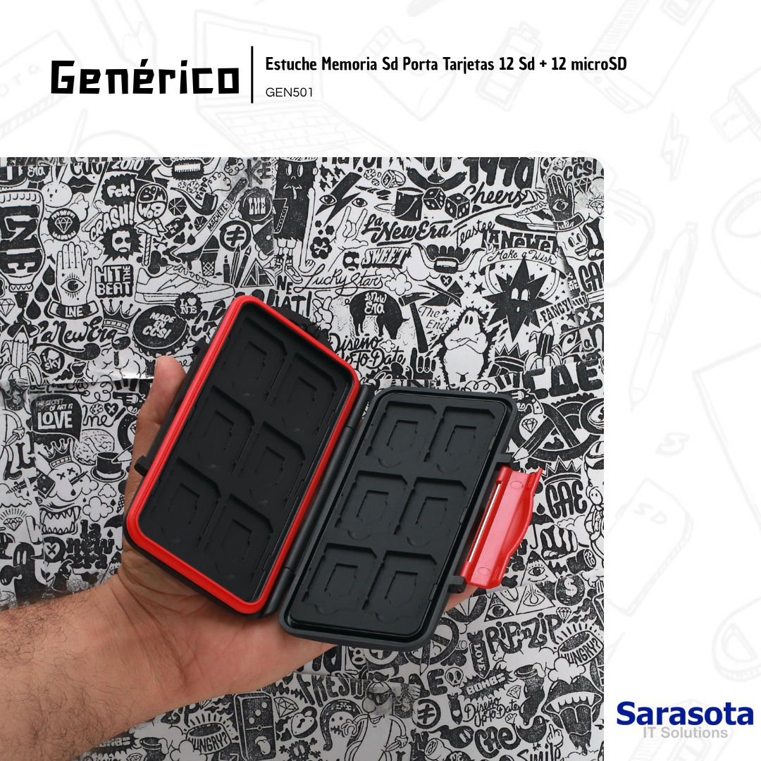 accesorios para electronica - Estuche Memoria Sd Porta Tarjetas 0