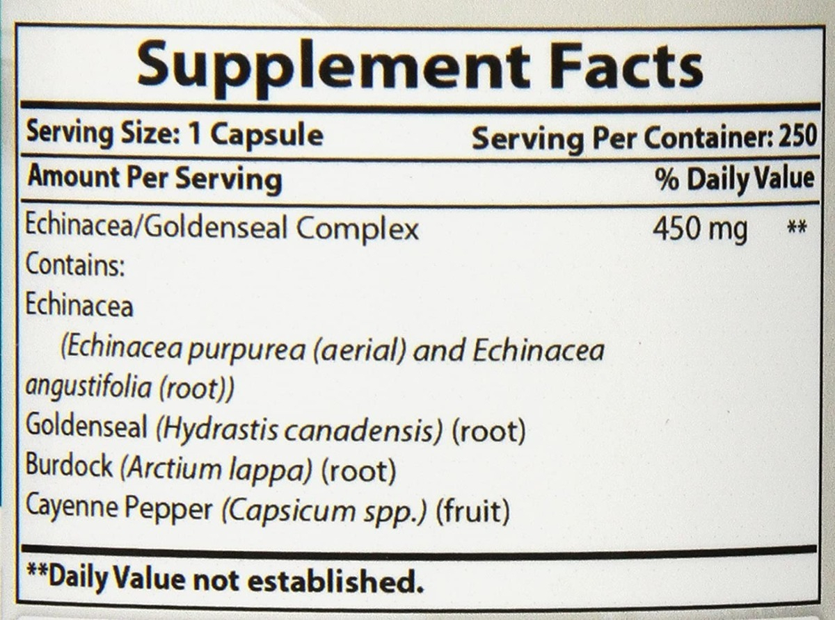Salud y Equipamiento Médico - Equinacea 450 Mg Best Naturals 1