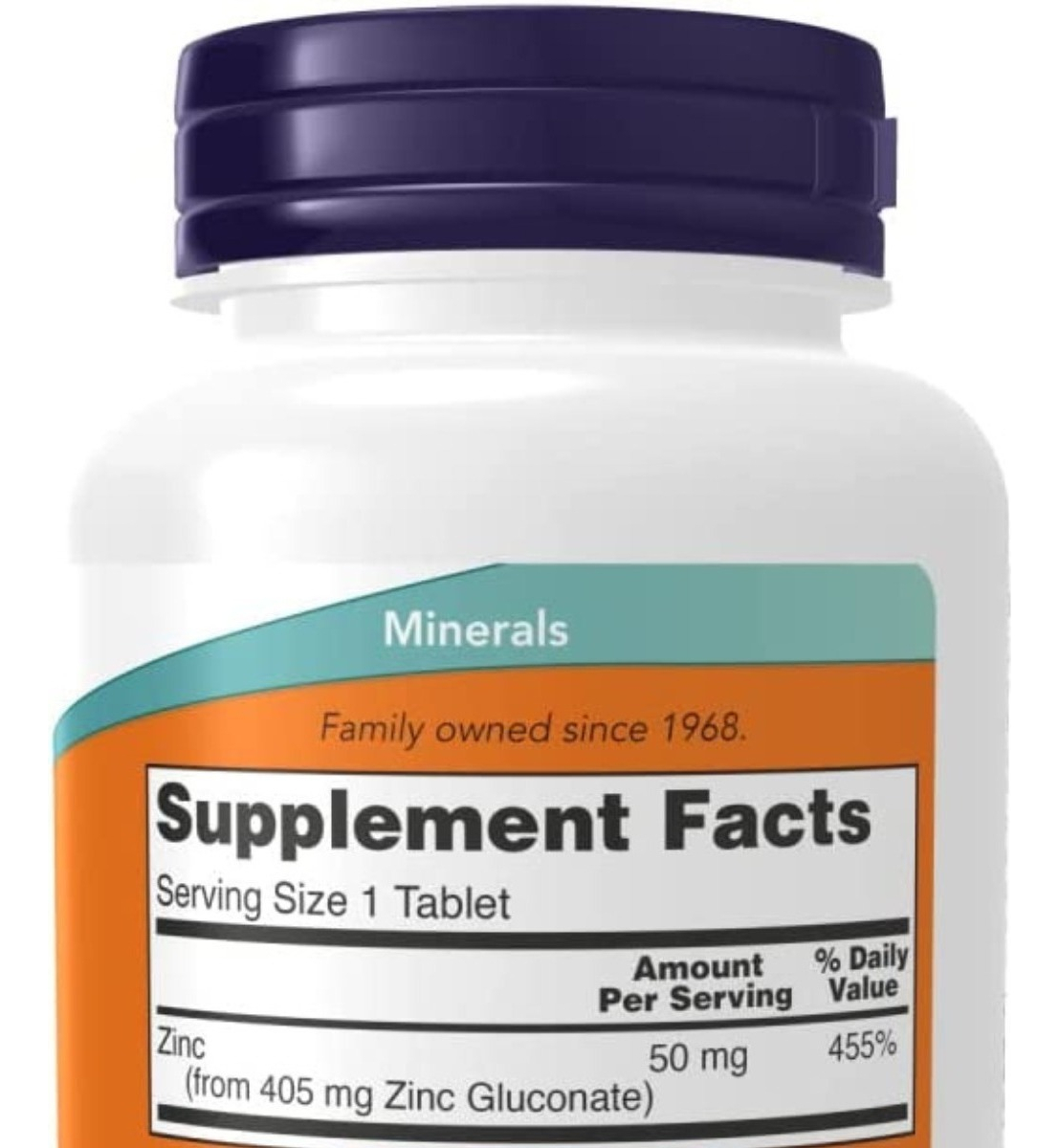Salud y Equipamiento Médico - Zinc 50mg 250 tab Set 2 Now Foods 1