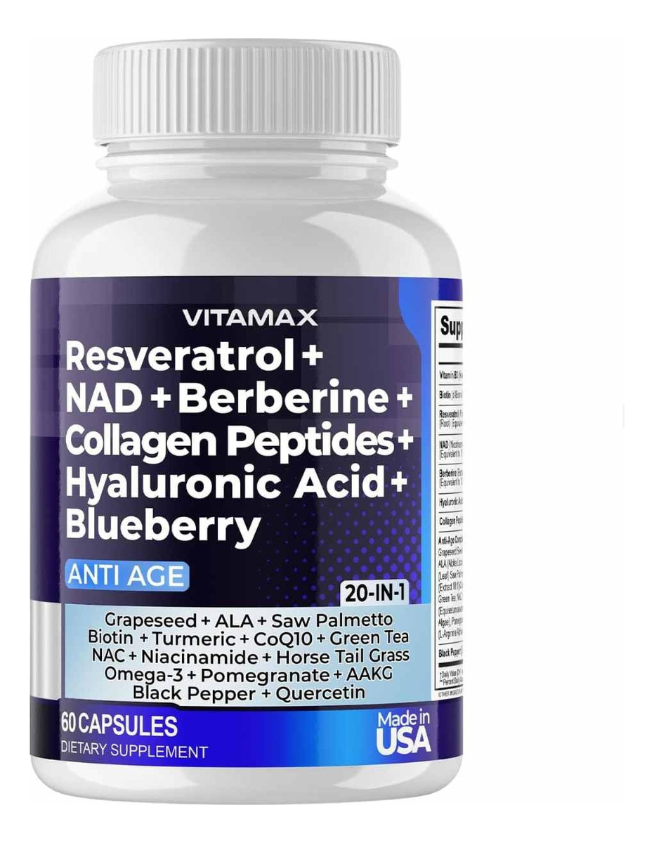 Salud y Equipamiento Médico - Resveratrol 20 En 1 60 Capsulas 0
