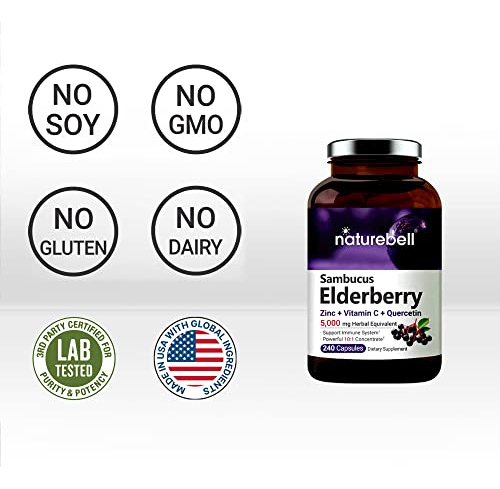 Salud y Equipamiento Médico - Sambucus Capsulas De Sauco, 5000 Mg Naturebell 2