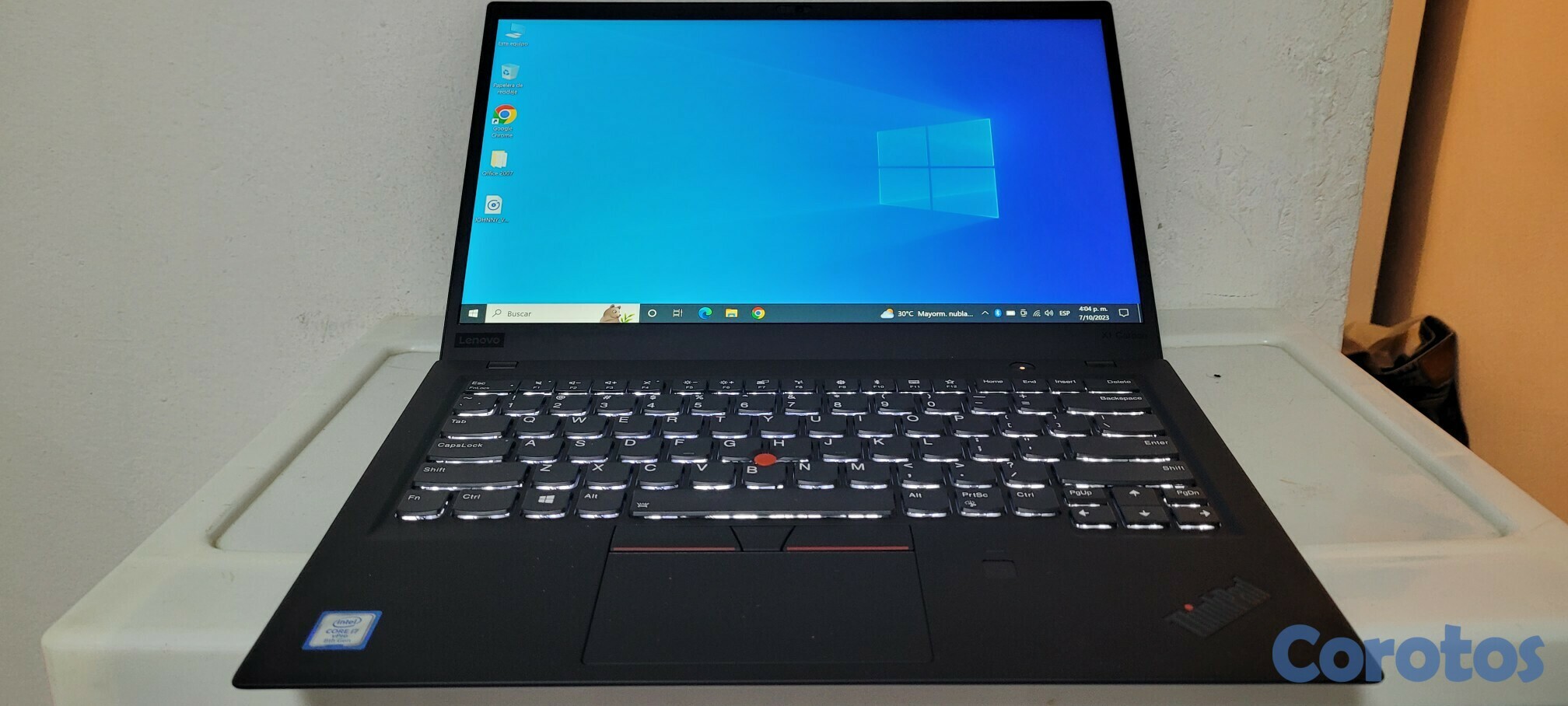 computadoras y laptops - Lenovo Touch t460s 14 Pulg Core i7 2.81ghz Ram 12gb ddr4 Disco 256gb Video 6gb 1