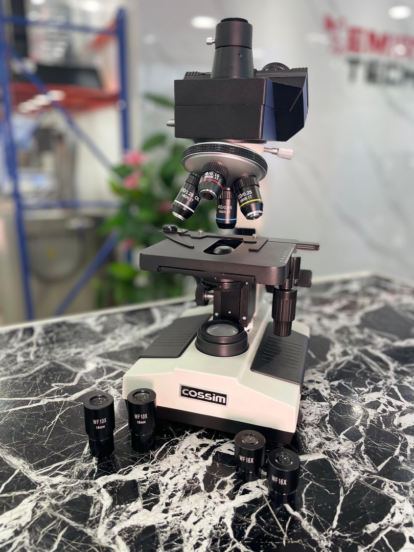 equipos profesionales - Microscopio biologico profesional para laboratorio 40X~1600X Microscopio clinico 9