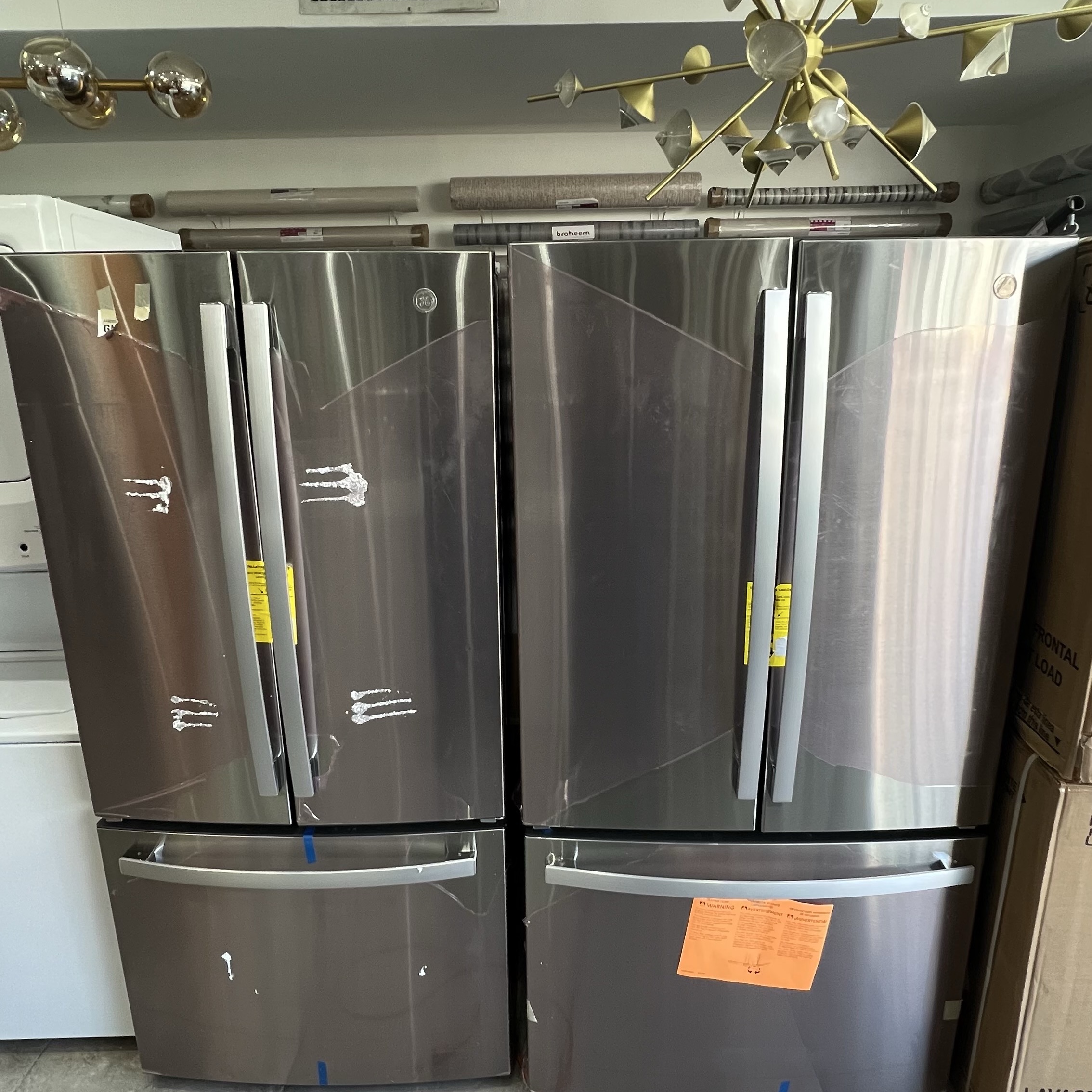 electrodomesticos - nevera 3 puertas tipo francesa 27 pies cúbicos nueva de caja General Electric 