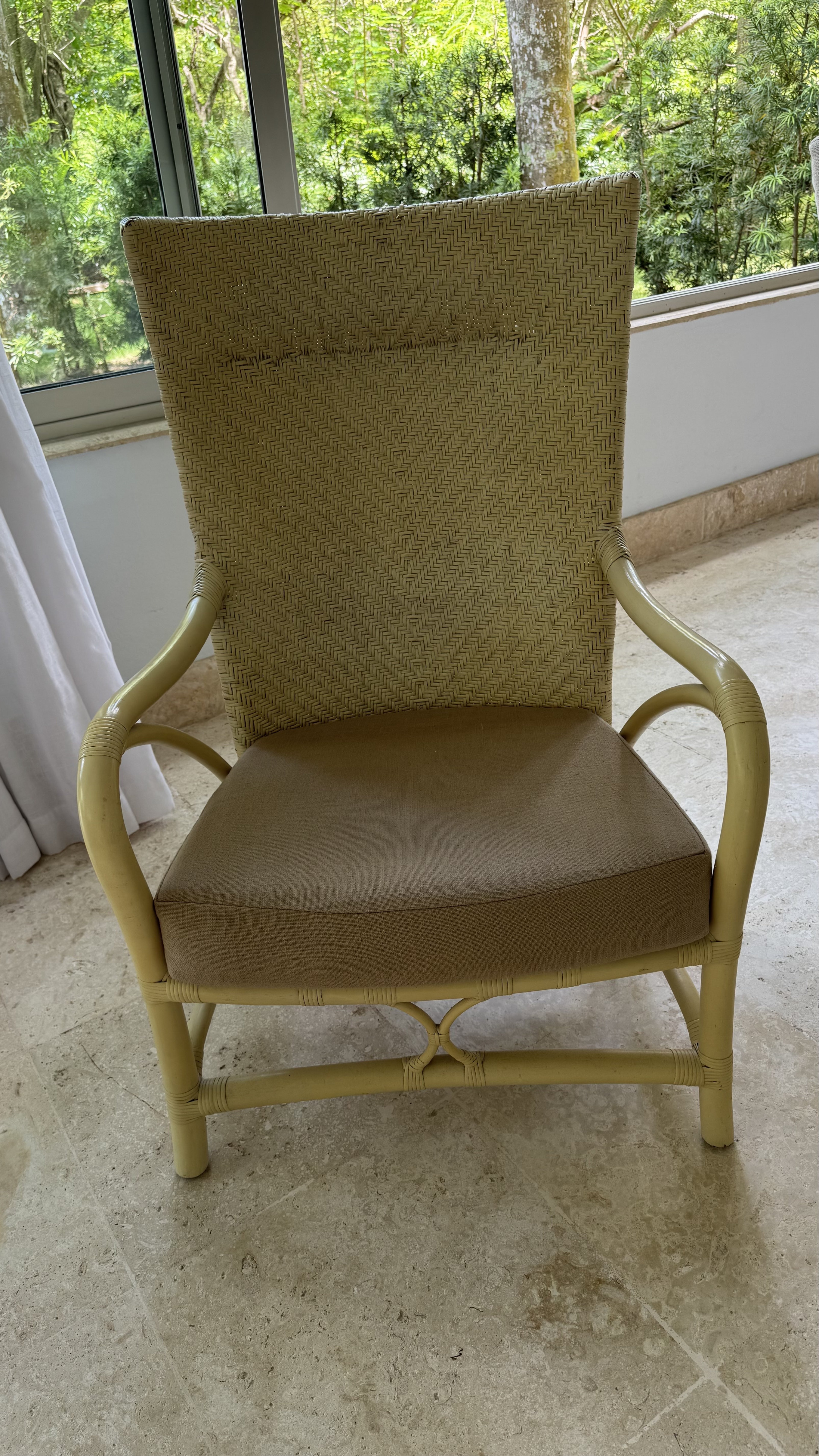muebles y colchones - Butaca en rattan y mimbre  0