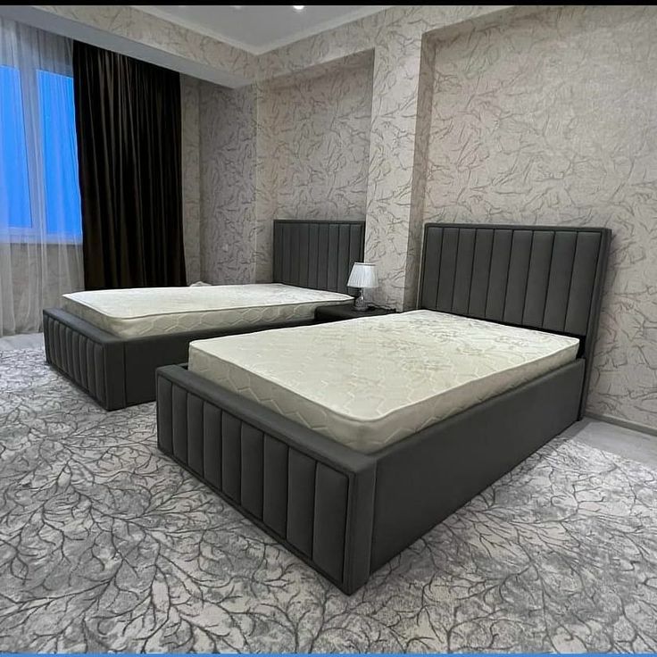 muebles y colchones - Camas tapizada moderna. Nueva 8