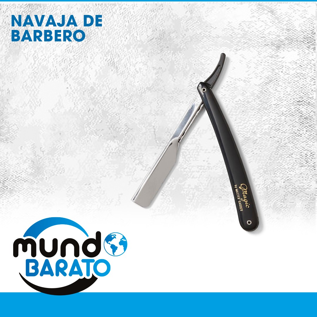 salud y belleza - Navaja Afeitadora Manual profesional de acero inoxidable, barberia  1