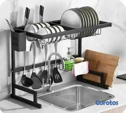 cocina - Escurridor de platos de 1 niveles pequeño 1