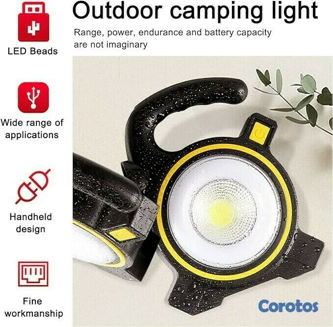 herramientas, jardines y exterior - LUZ RECARGABLE COB WORK LIGHTS JG-JZJ838 1