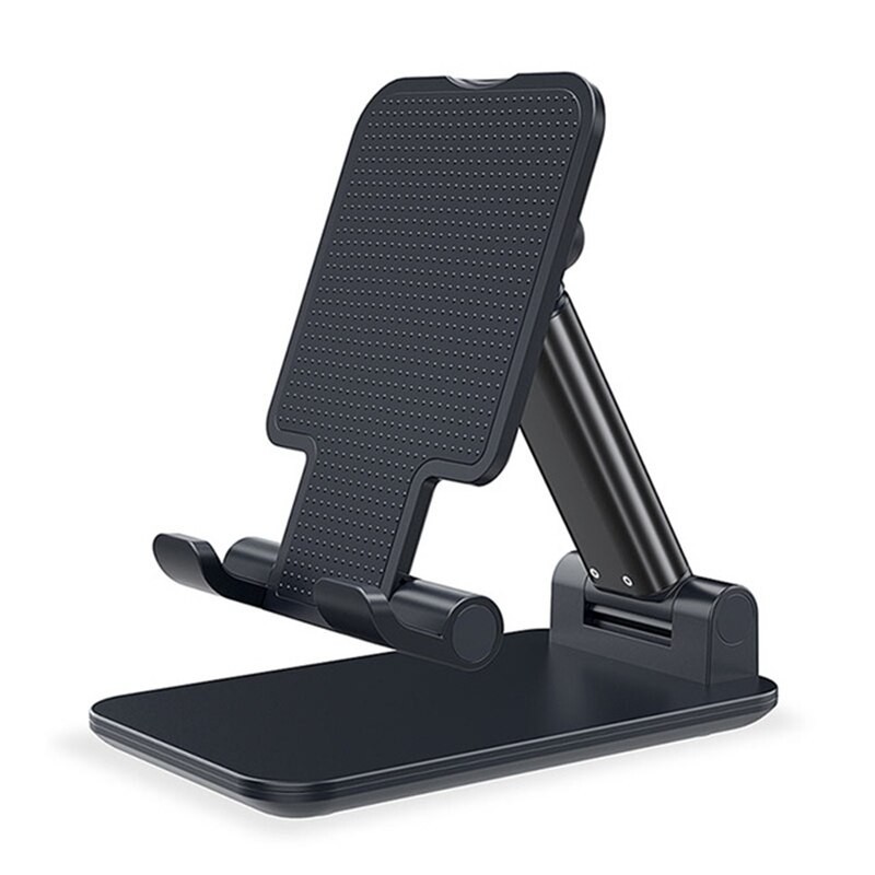 accesorios para electronica - Soporte de teléfono de metal ajustable y plegable para escritorio 3