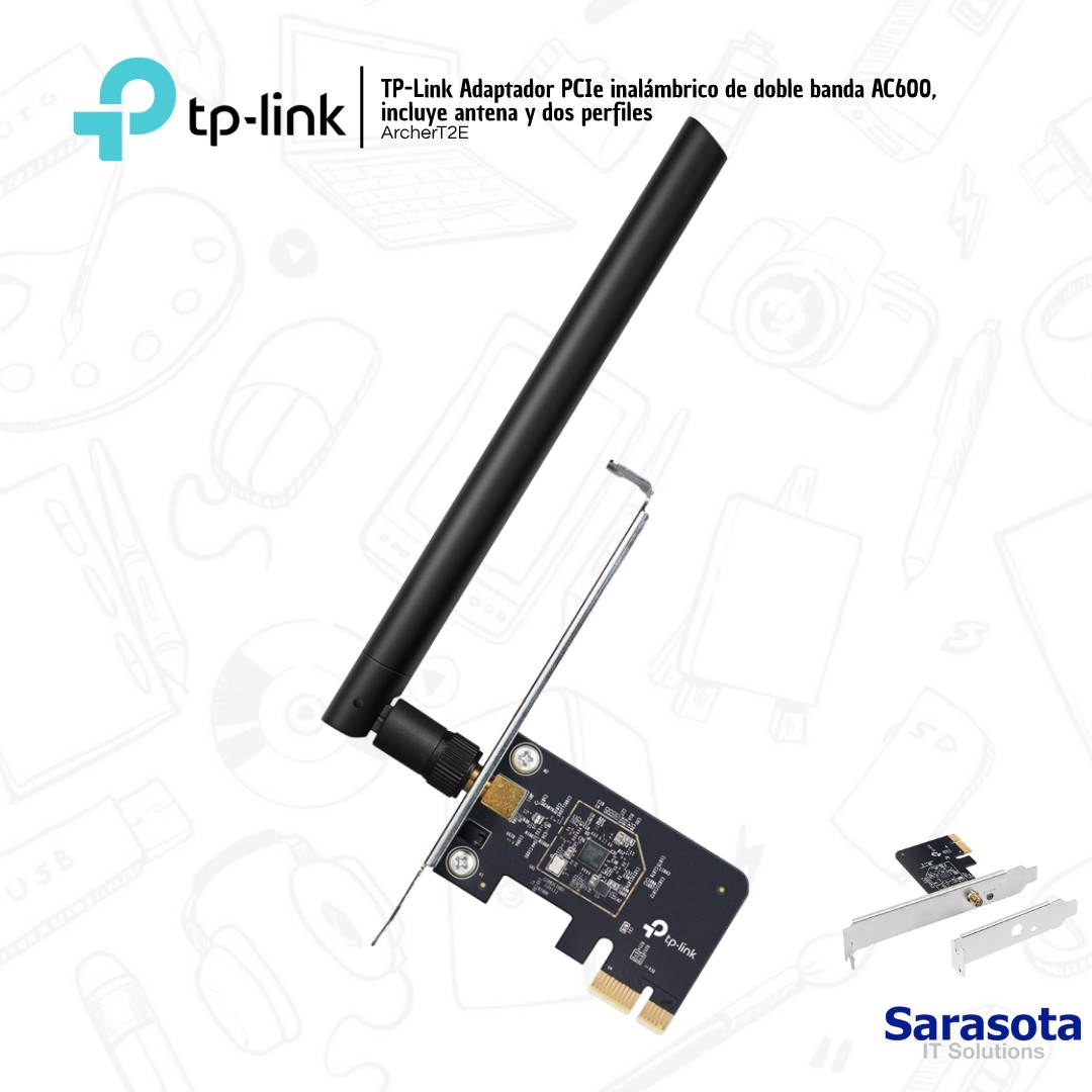 accesorios para electronica -  TP-Link Archer T2E Tarjeta de Red 5G 1