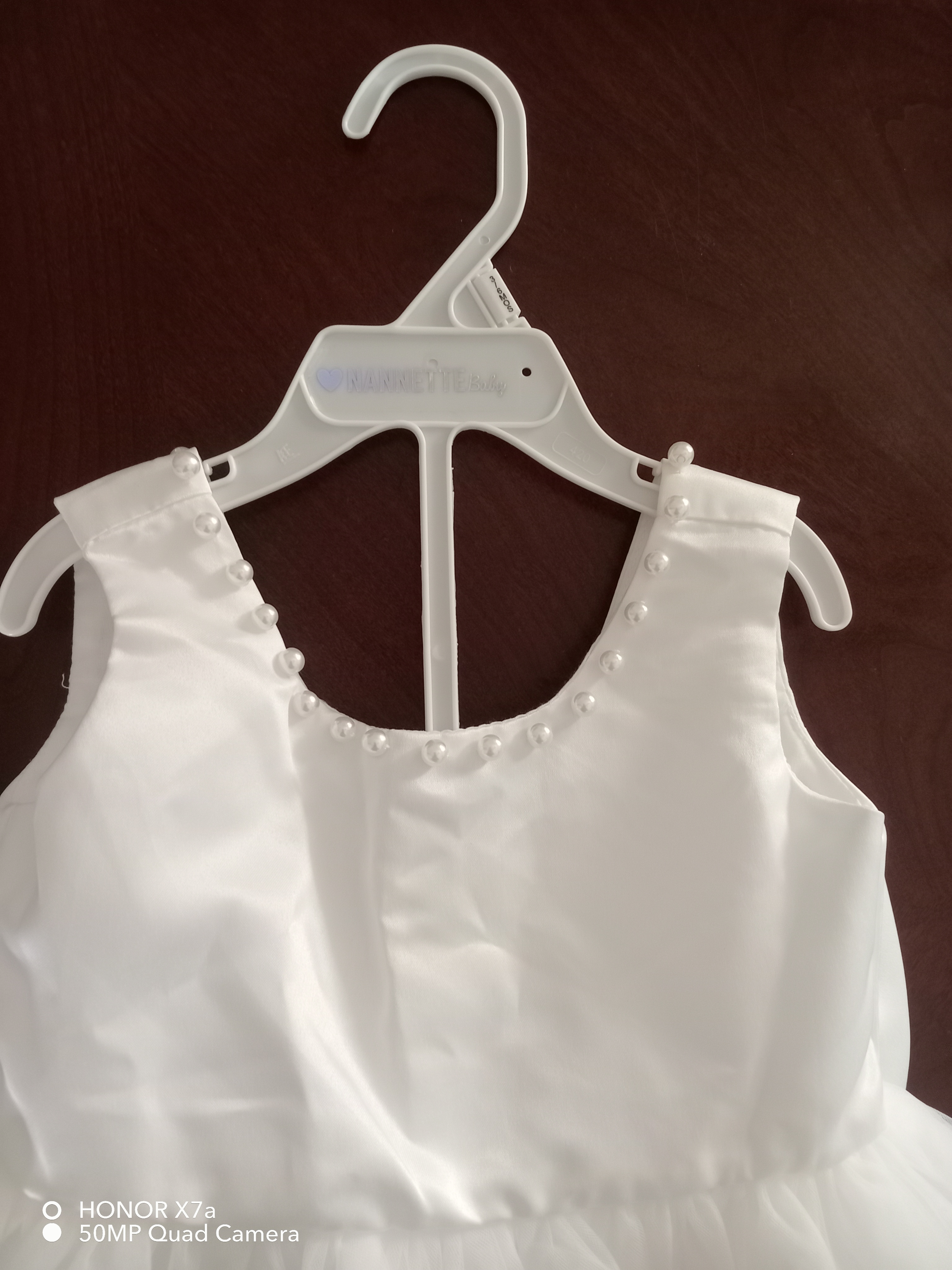 ropa y zapatos - Vestido elegante de perlas para niñas  1